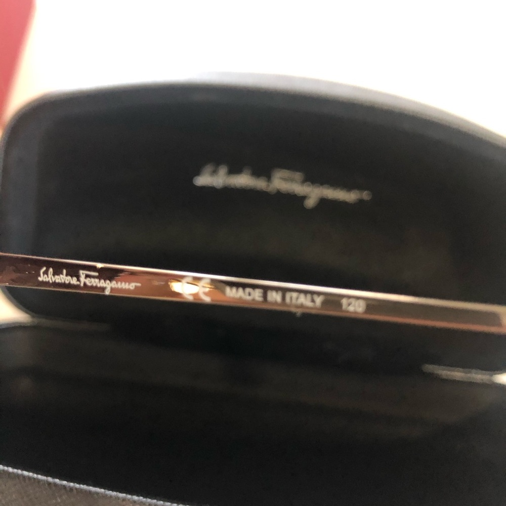 Salvatore Ferragamo Brown Aviator Sunglasses - Picture 7 of 7
